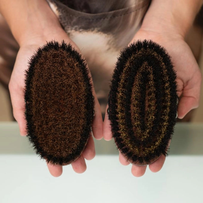 マッサージブラシ真鍮ワイヤー・馬毛